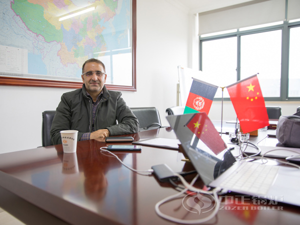 Shir Baz Kaminzada先生親自來(lái)到中正鍋爐進(jìn)行考察